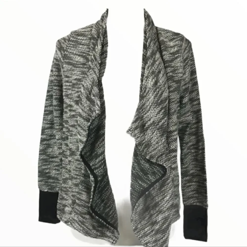 EUC JANET CHUNG WATERFALL OPEN FRONT CARDIGAN/SHRUG SZ. S